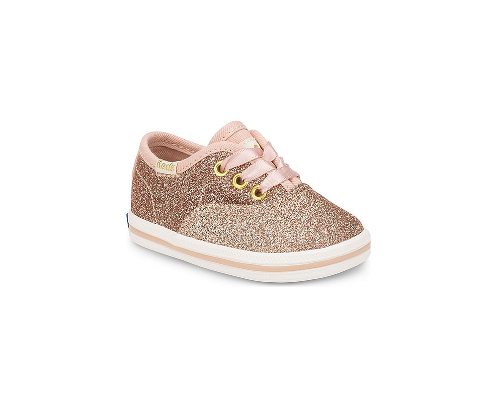 Keds Sneaker Kinder Rosa Gold - Kate Spade New York Champion Glitter Crib - QBW-386741